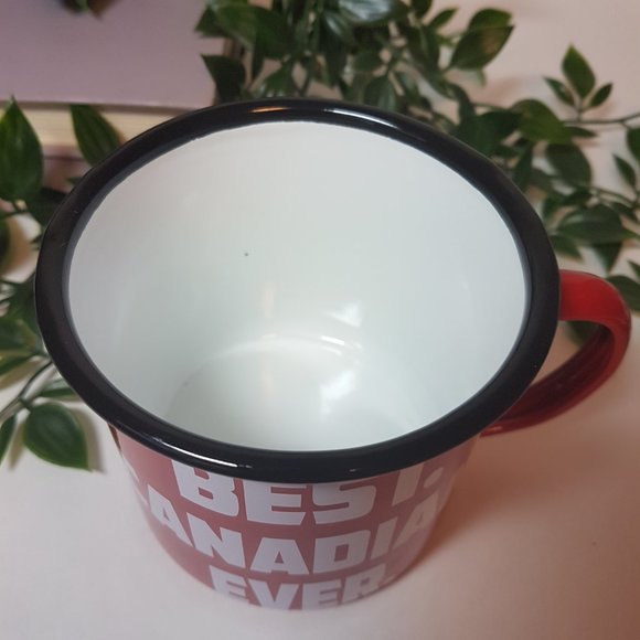 Koppers Best Canadian Ever Mug Teacup Camping Tin Cup Canada Red White - Picture 8 of 10